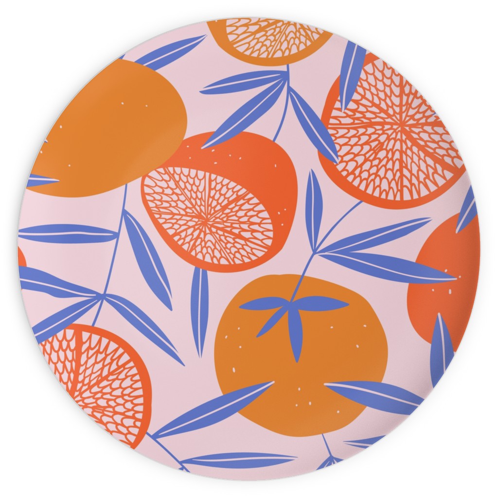 Pop Art Grapefruits - Multi Plates, 10x10, Orange, Orange
