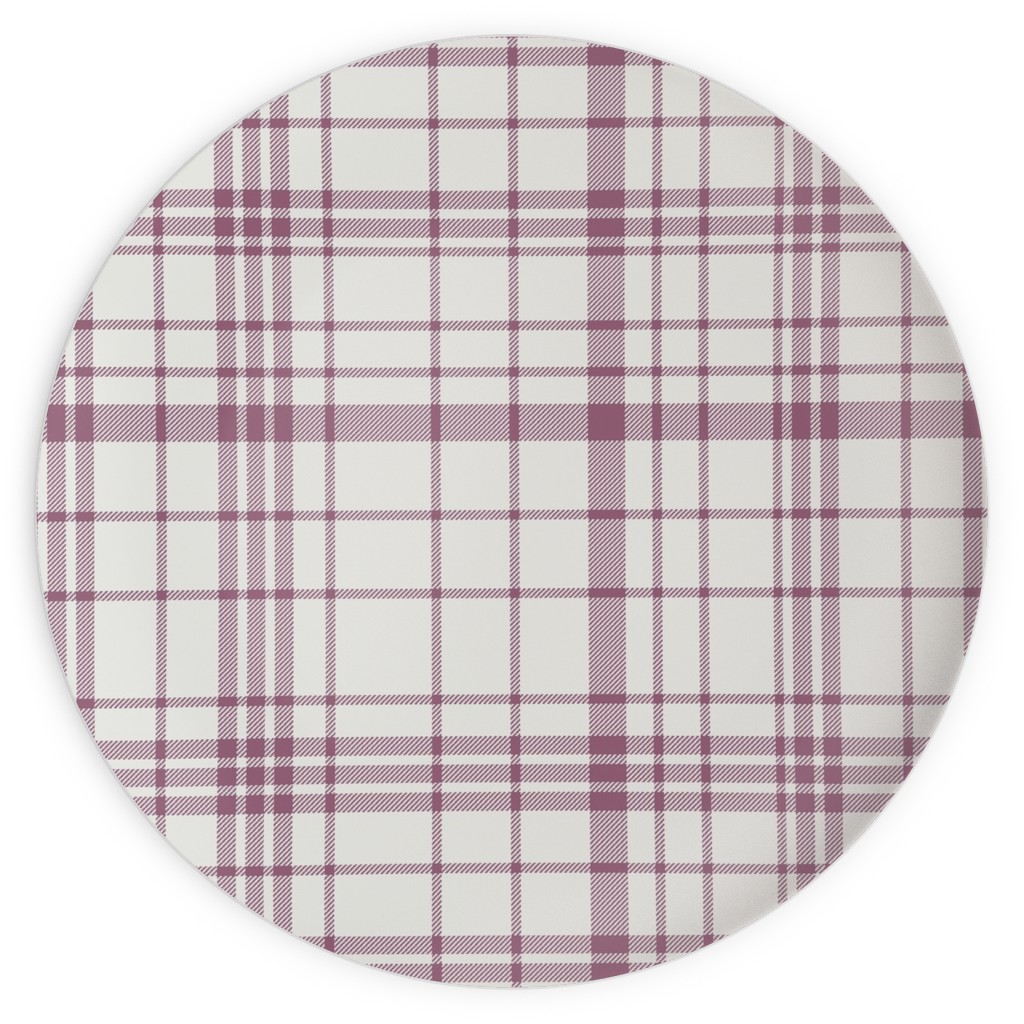 Tartan Check Plates, 10x10, Purple