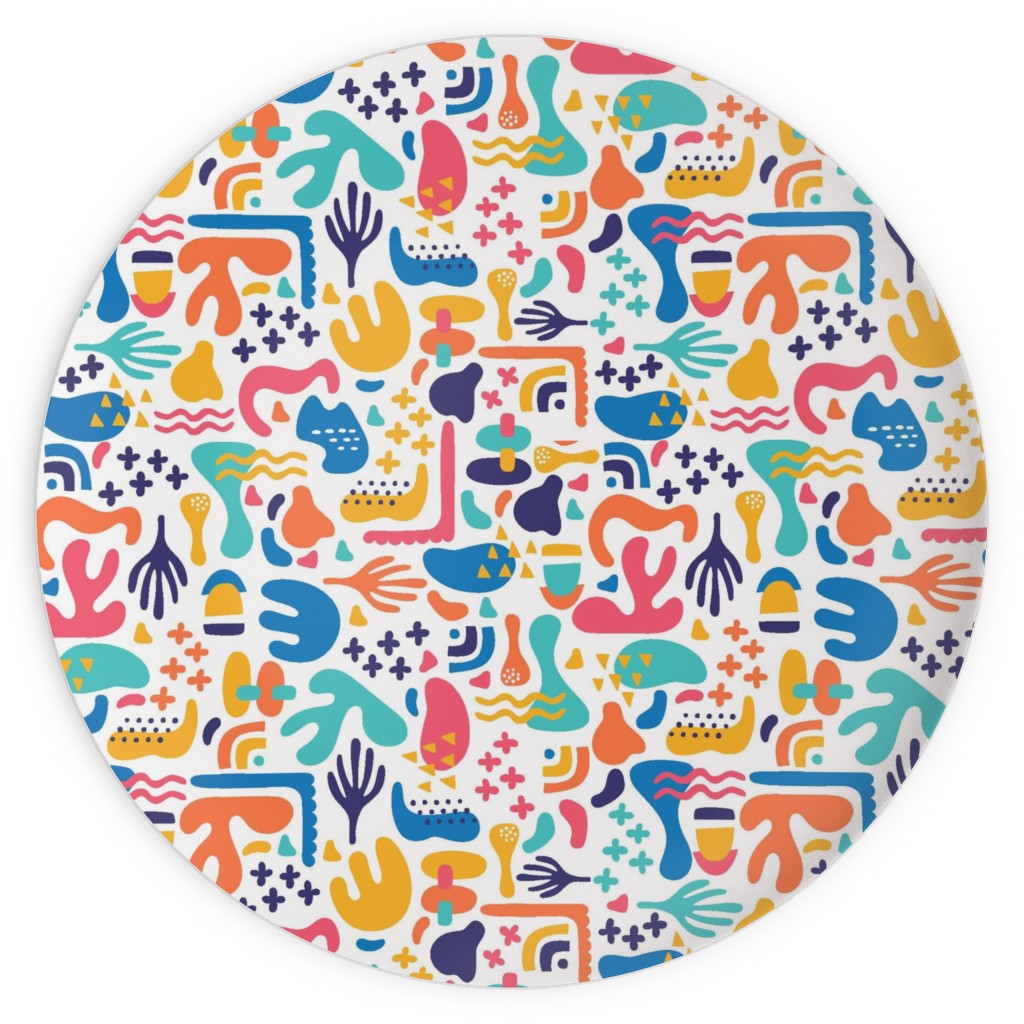 Organic Abstract Design - Multi Plates, 10x10, Multicolor
