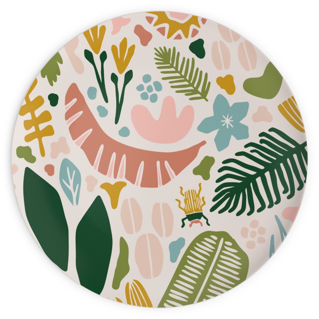 Tropical Adventure Woodcut - Multi Plates, 10x10, Multicolor