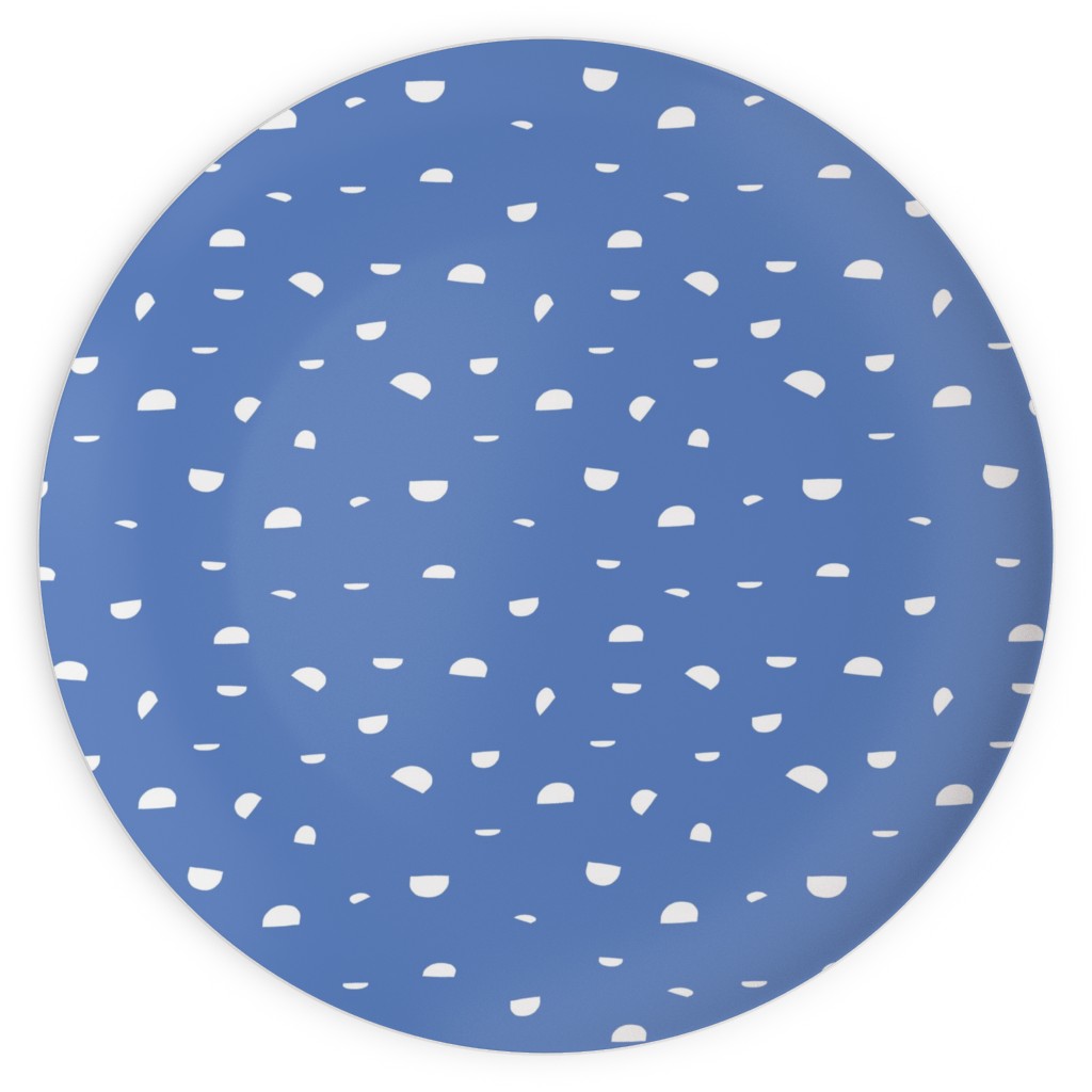 Shells - Blue Plates, 10x10, Blue