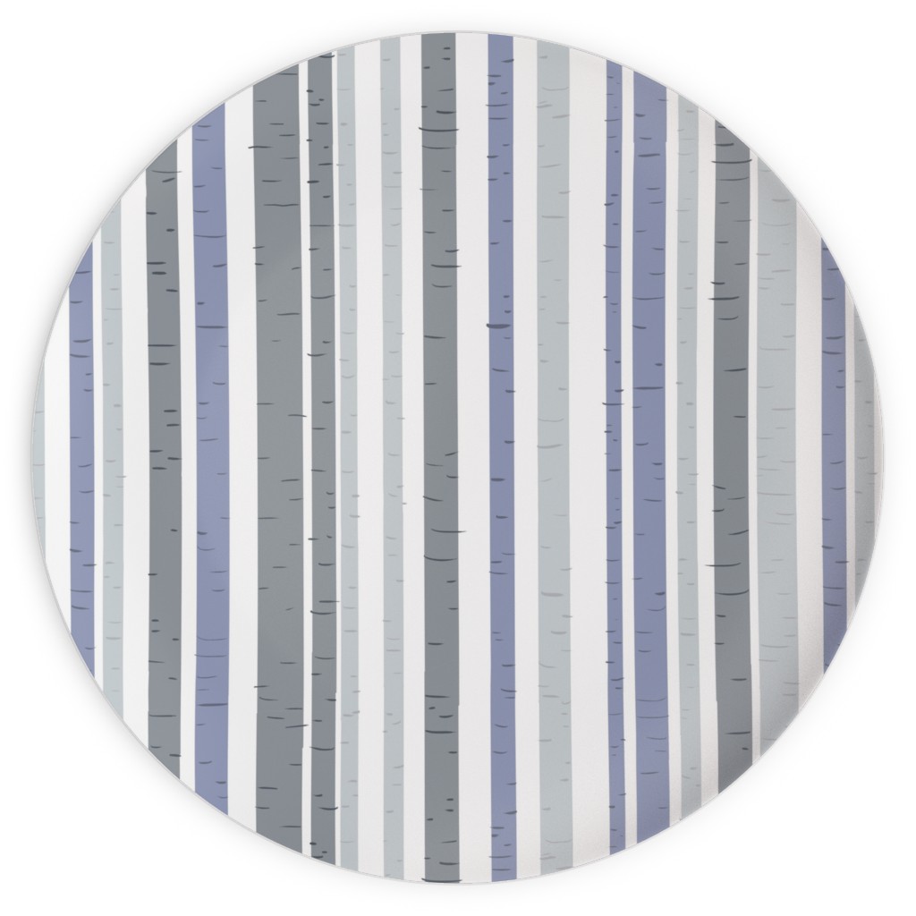 Wooded Aspens - Gray Plates, 10x10, Gray, Gray