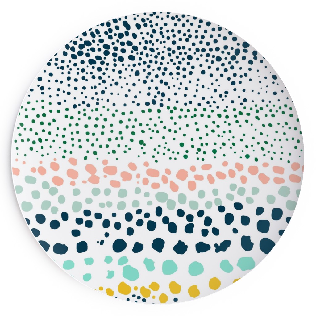 Little Textured Dots - Multi Salad Plate, Multicolor