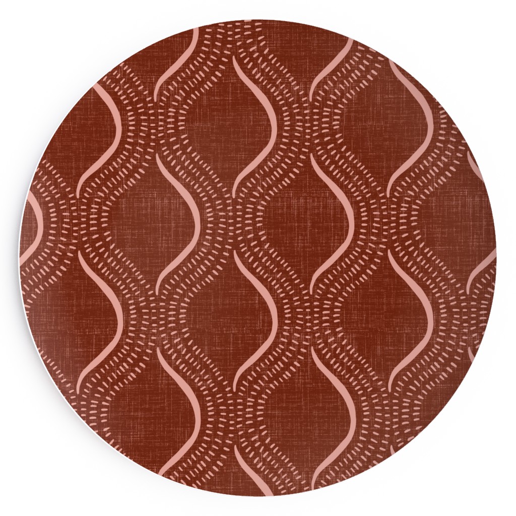 Forever Optimistic - Rust Salad Plate, Red