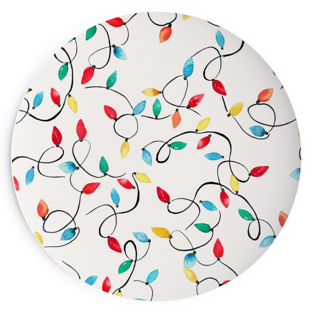 Christmas Lights Decoration Multi Salad Plate Shutterfly