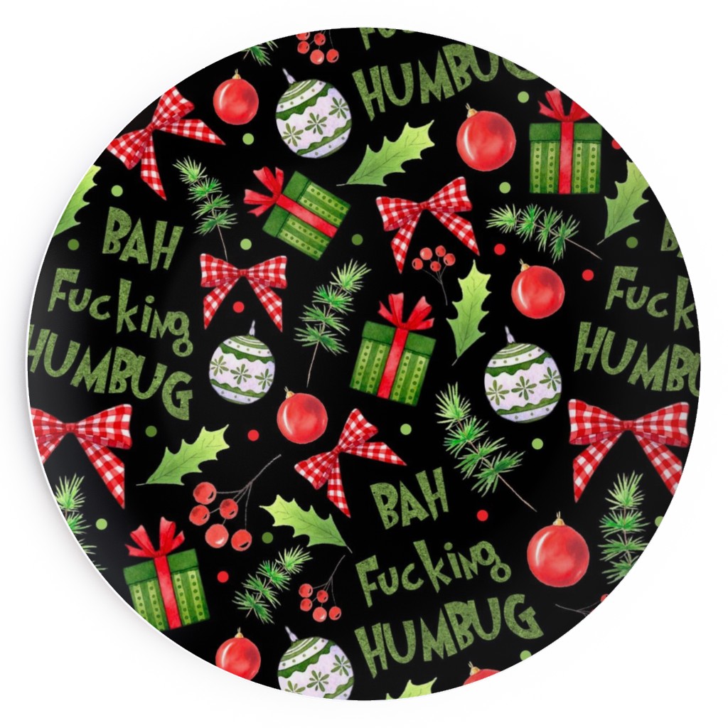 Christmas-Themed Salad Plates