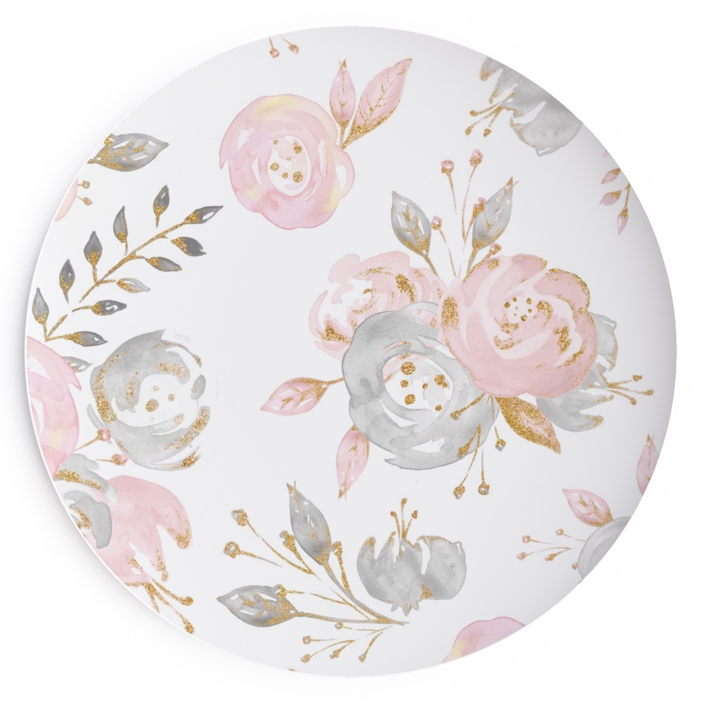 Pink Floral Plates Shutterfly