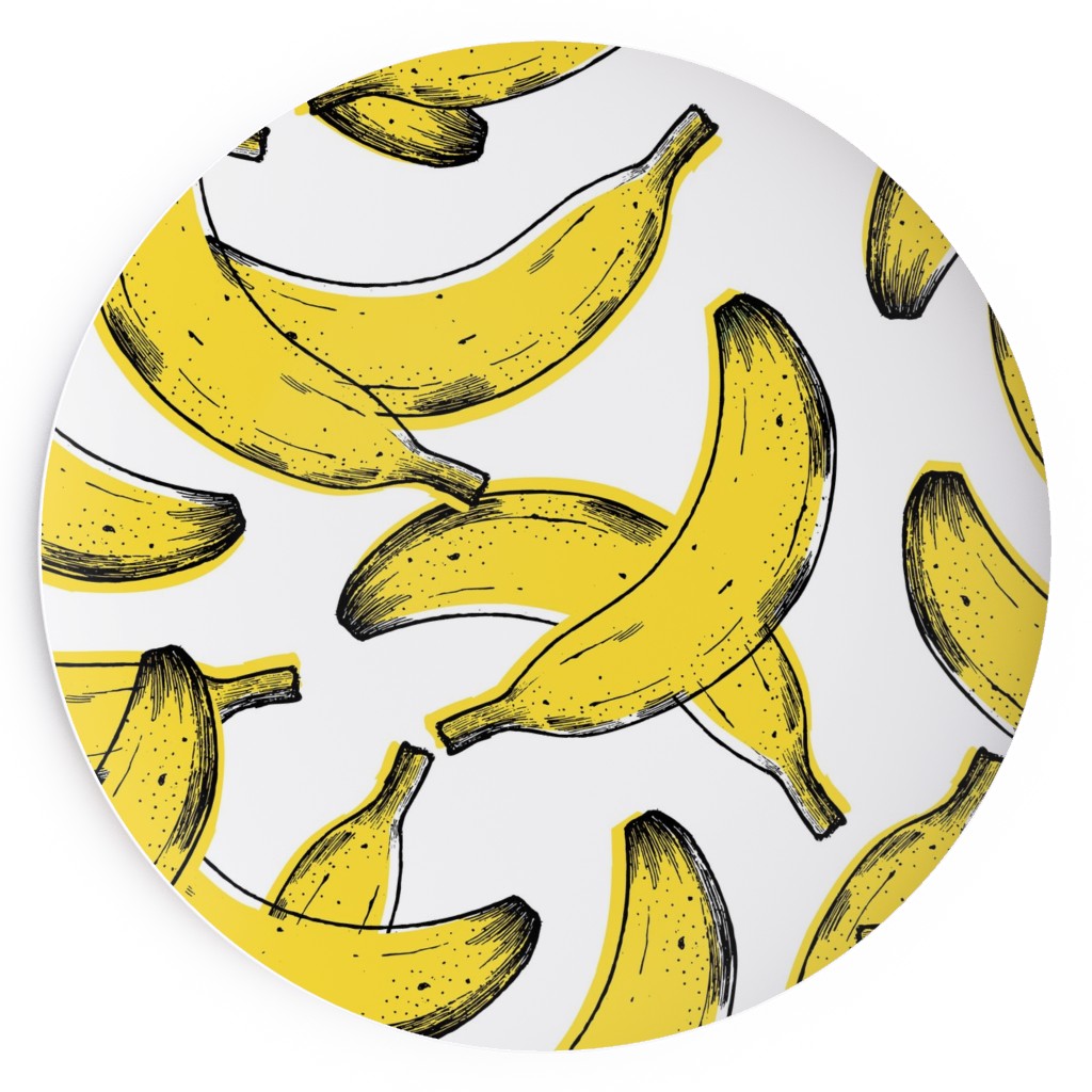 Banana Salad Plate, Yellow