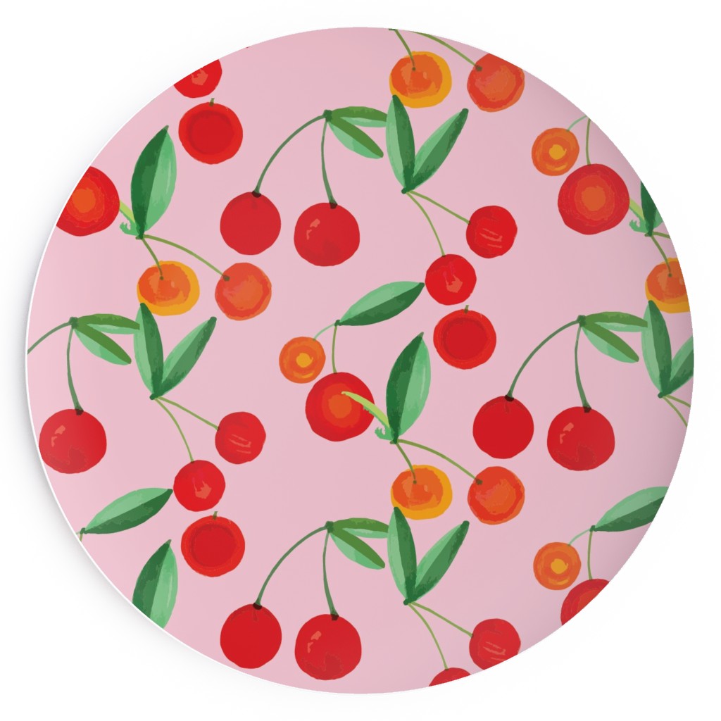 Cherry Farm Salad Plate, Pink