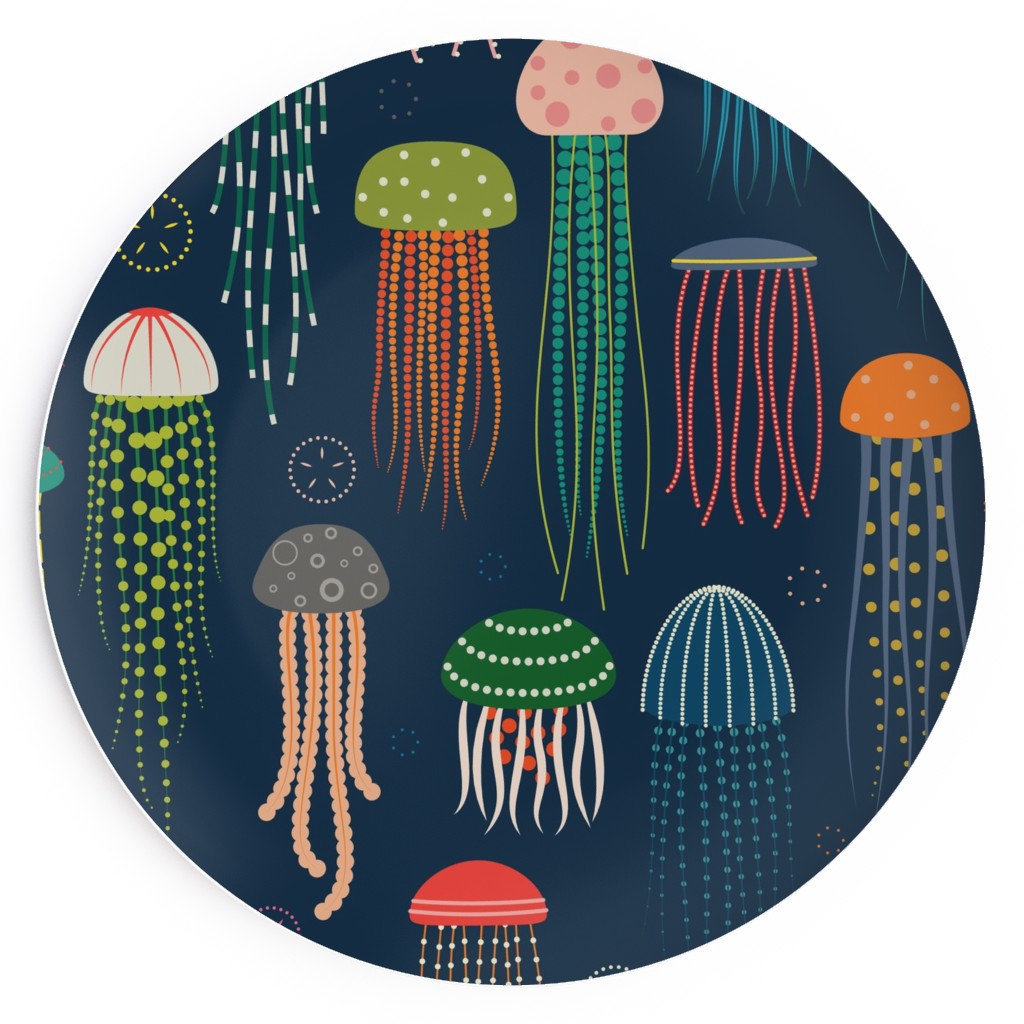 Just Jellies - Jellyfish Salad Plate, Blue