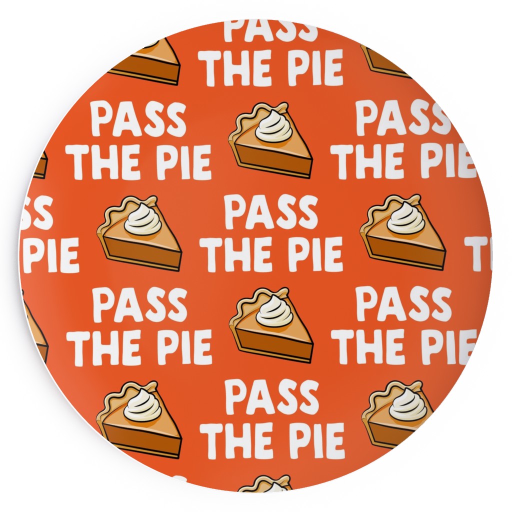 Pass the Pie - Orange Salad Plate, Orange
