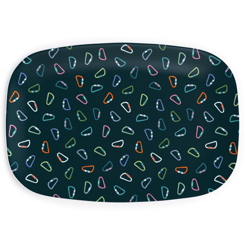 Carabiner Rock Climbing - Multi Serving Platter, Multicolor