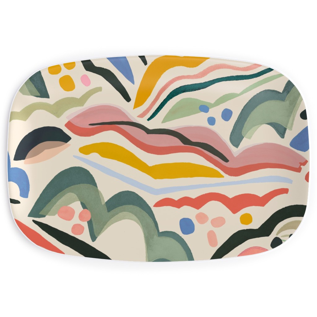 Rolling Hills - Multi Serving Platter, Multicolor