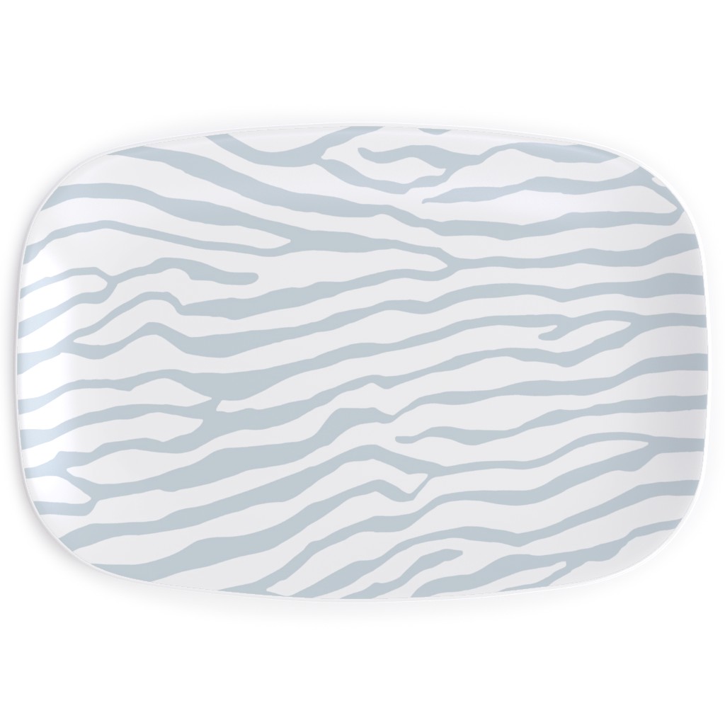 Brackenbury Beach Custom - Blue Serving Platter, Gray, Gray