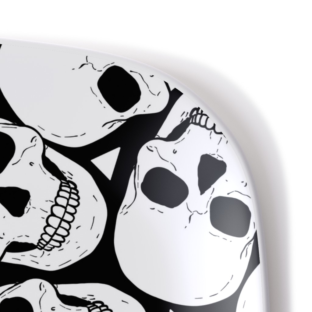 Skulls With Triangles Black And White Serving Platter Shutterfly 9963