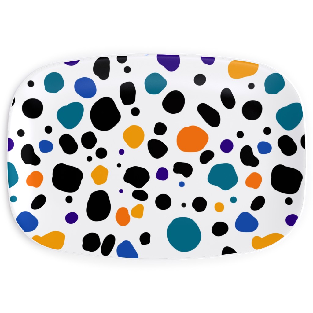 Multicolored- Dalmation Serving Platter, Multicolor