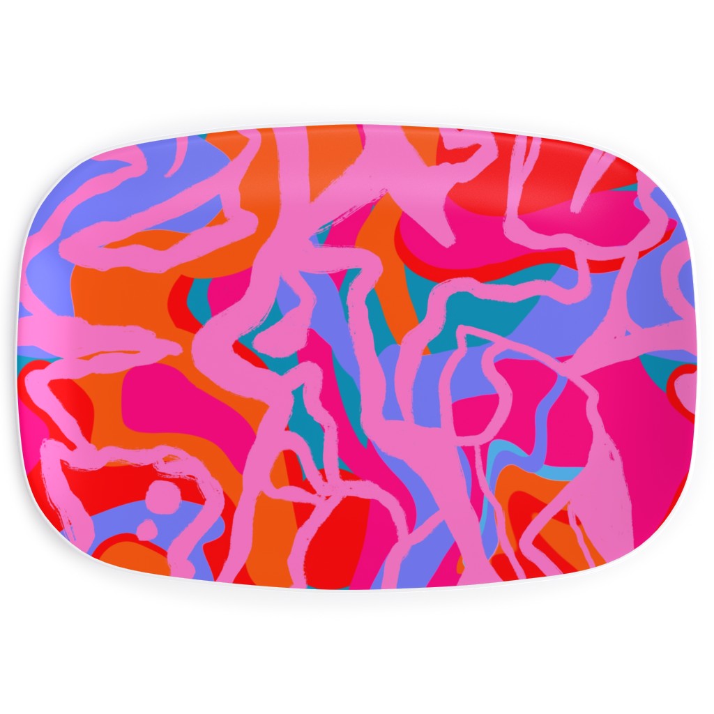 Roots 3 Serving Platter, Pink