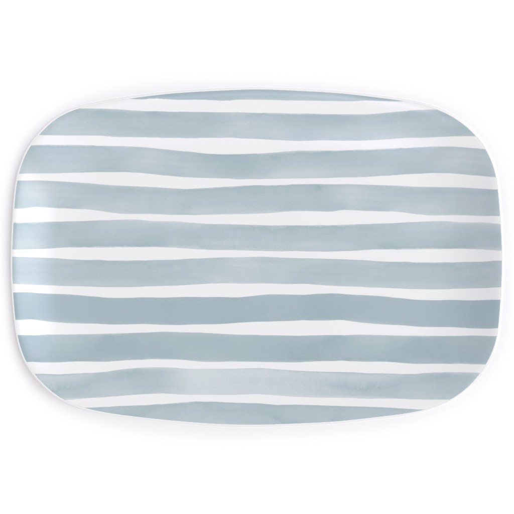 Watercolor-Designed Serving Platters