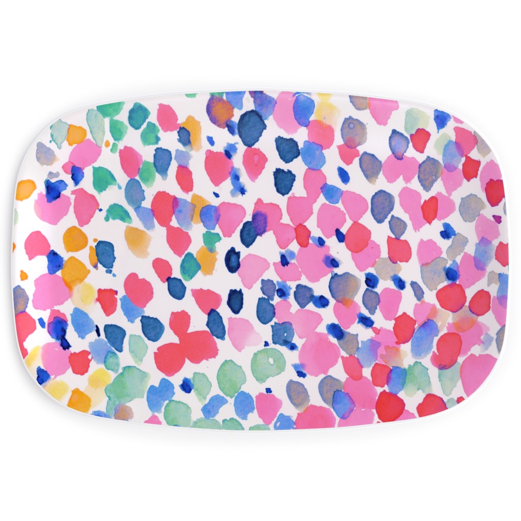 Lighthearted Pastel - Multi-Color Serving Platter, Multicolor