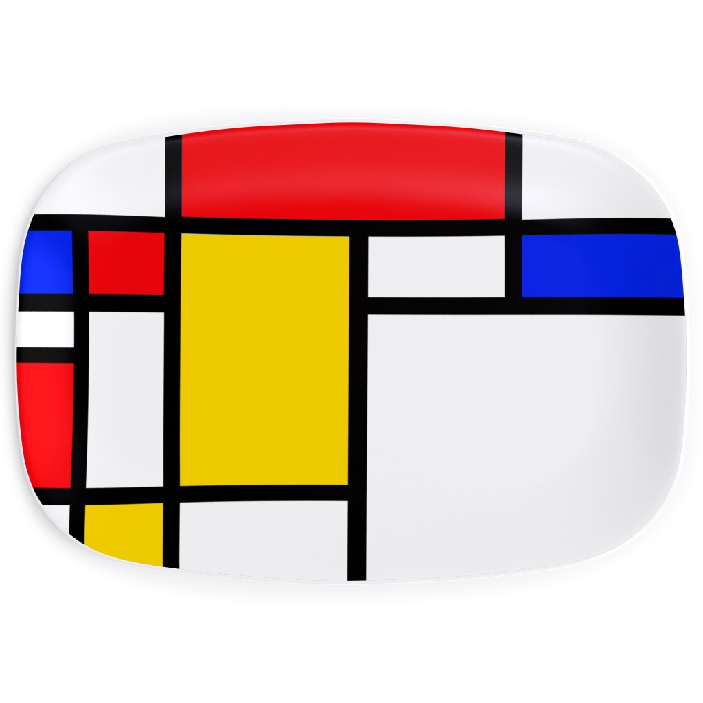 Mondrian Serving Platter, Multicolor