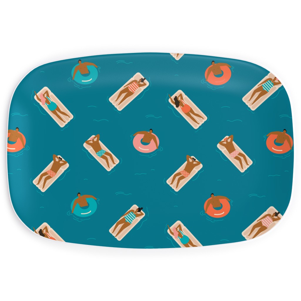 Summertime Serving Platter, Blue, True Blue