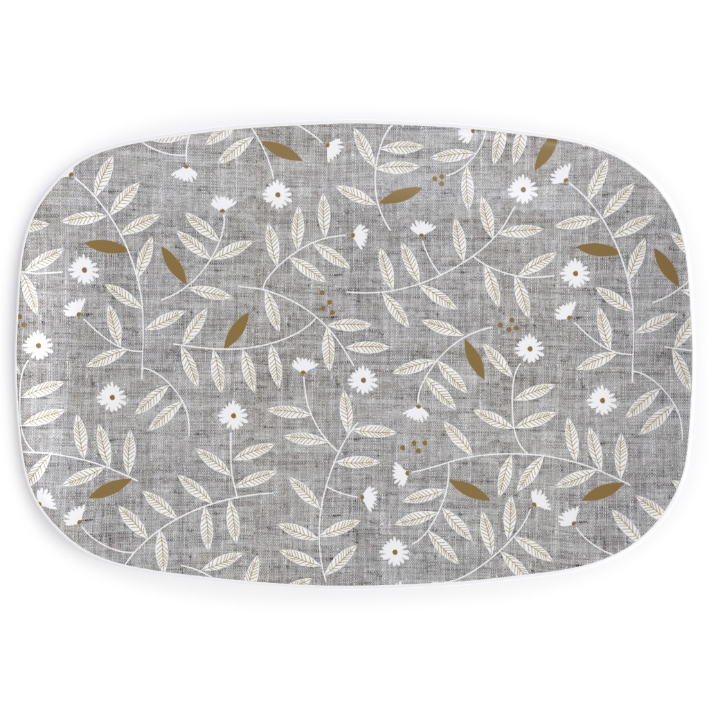 Darcy Serving Platter, Gray