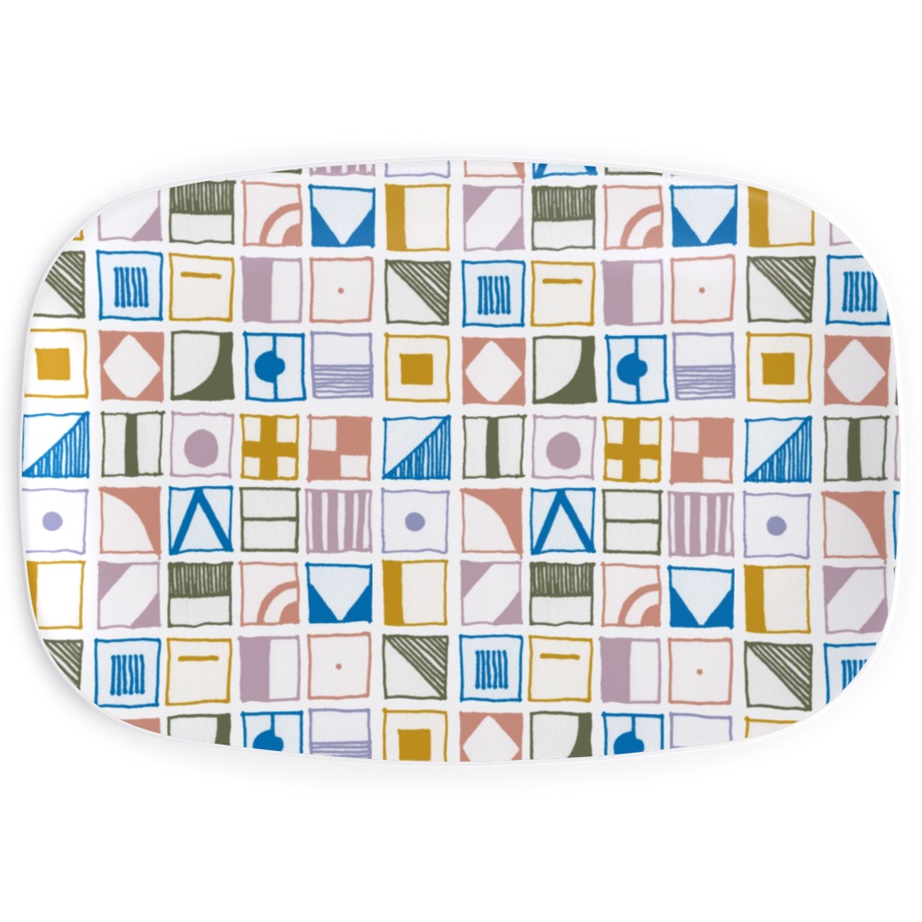 the New Nautical - Naval Flags - Multi Serving Platter, Multicolor