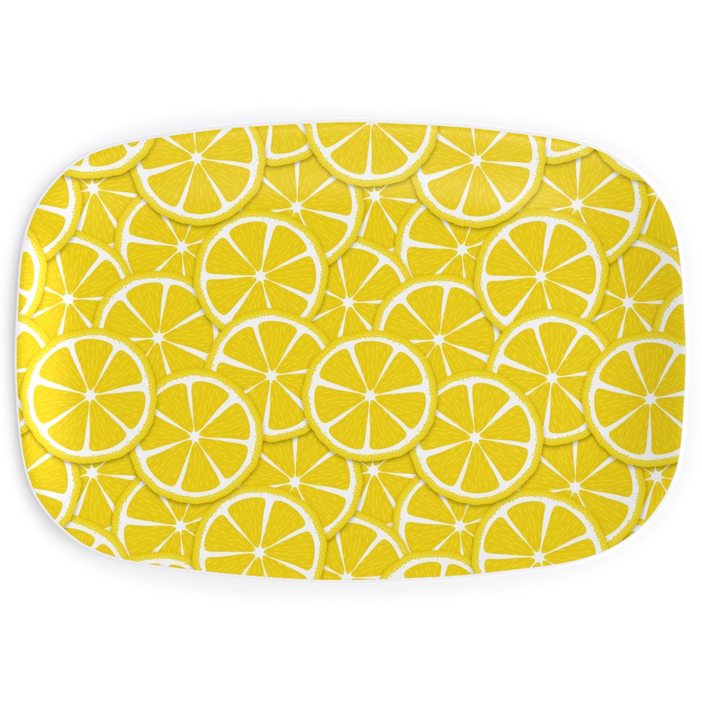 Limes and Lemons Serving Platter, Yellow