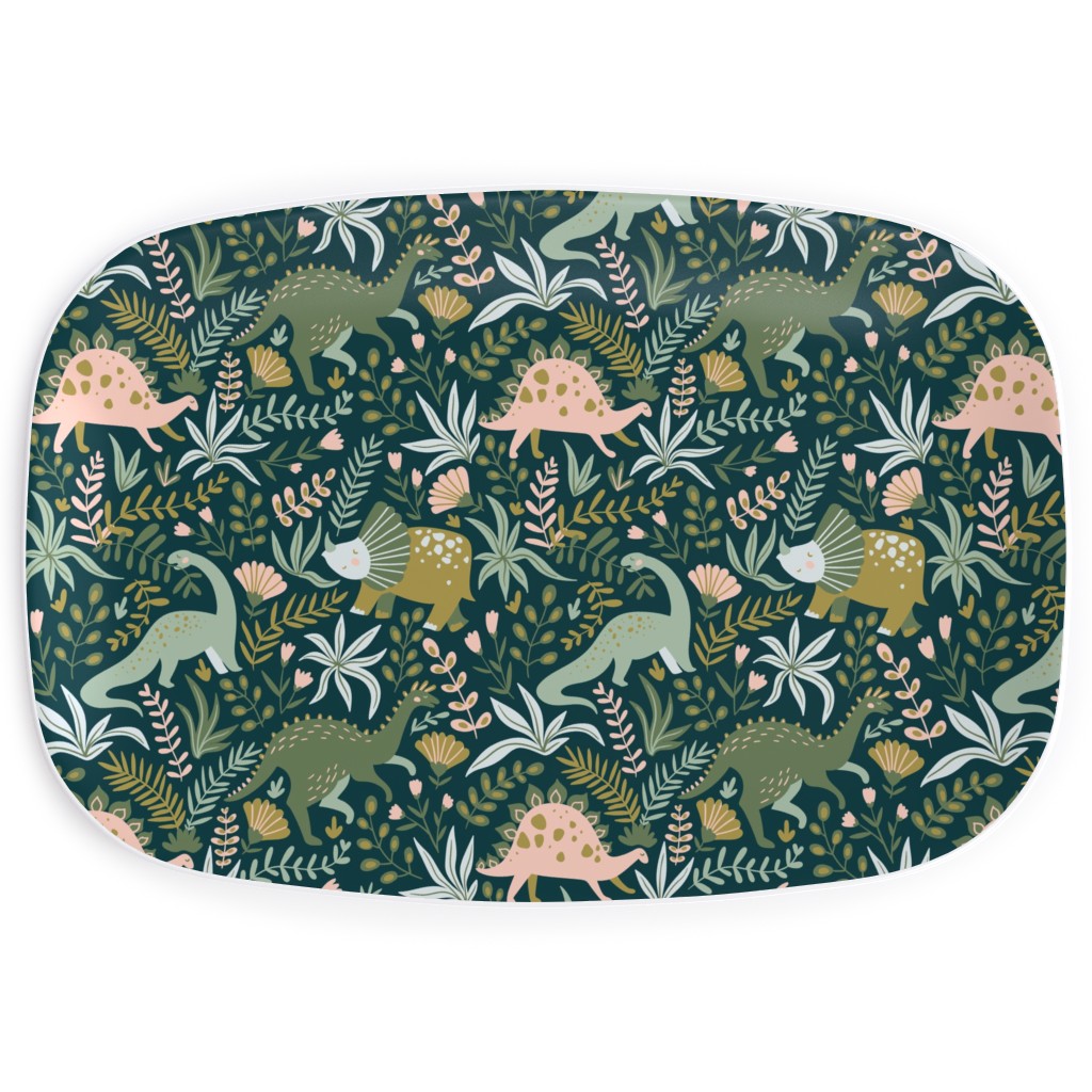 Dino - Green Serving Platter, Green, Classic Green