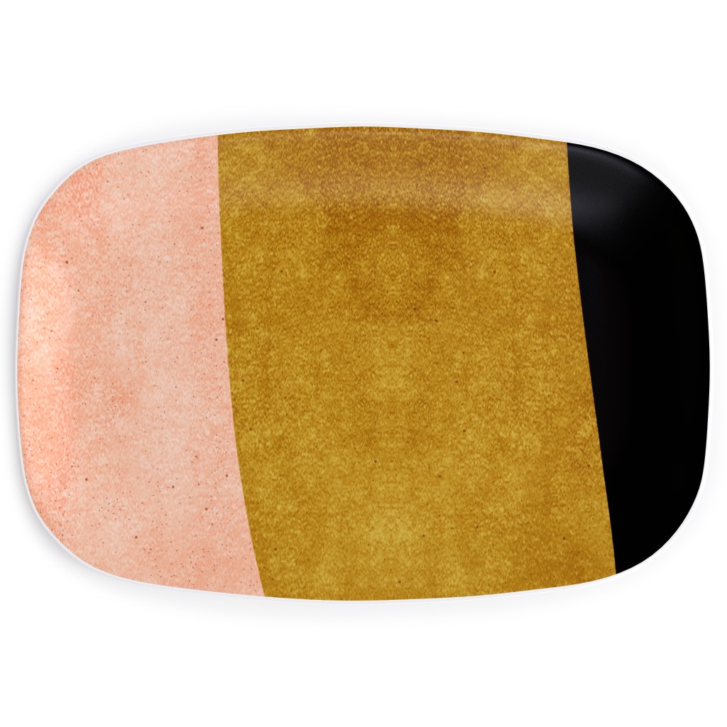 Undulate Vertical - Warm Serving Platter, Multicolor