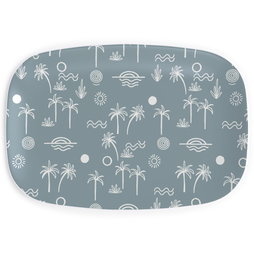 Summer Sun - Slate Serving Platter, Blue