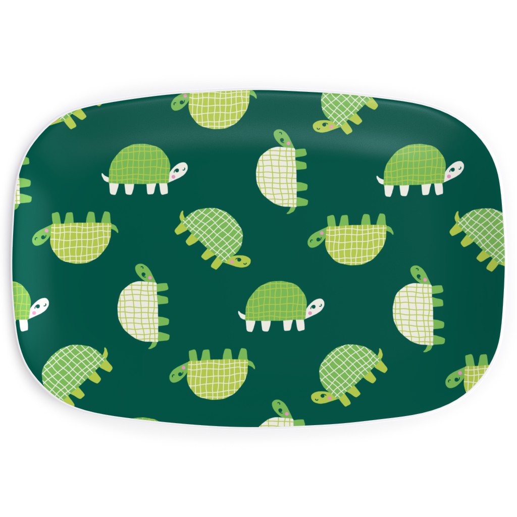 Turtles - Green Serving Platter, Green, Classic Green