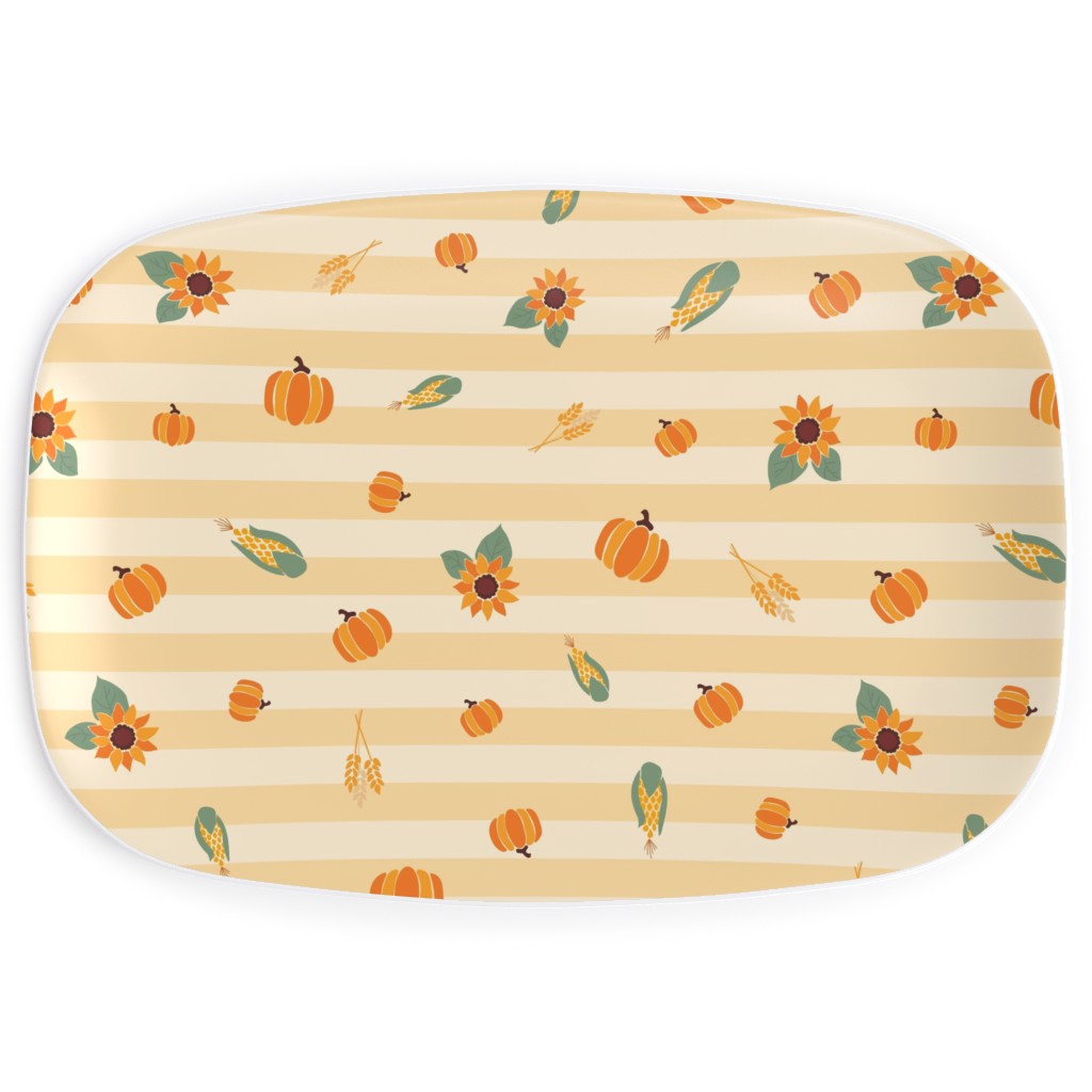 Autumn Nature Serving Platter, Yellow, Classic Yellow