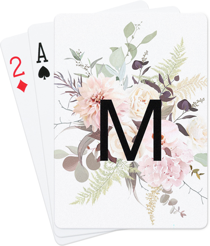 Light Bouquet Custom Text Playing Cards, Multicolor