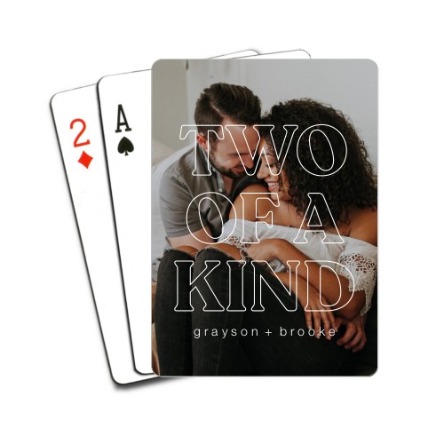 Two Of A Kind Playing Cards, White