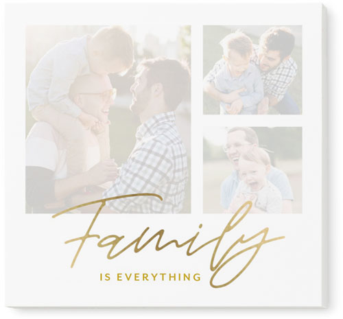 Gold Etched Family Post-it� Notes, 3x3, White