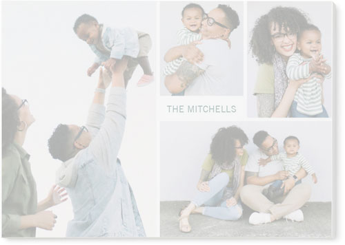 Grid Frame Post-it Notes, 3x4, White, white