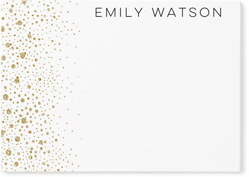Whimsical Glitter Post-it Notes, 3x4, White