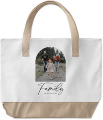 family arch large tote