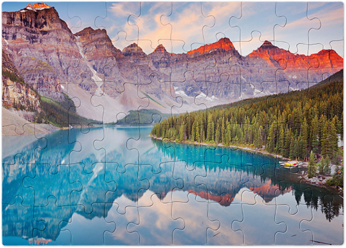 Scenic Mountains Puzzle, Puzzle Board, 60 pieces, Rectangle, Puzzle, Multicolor