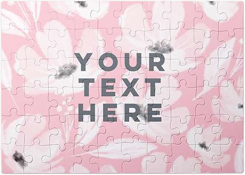 Your Text Here Puzzle, Puzzle Board, 60 pieces, Rectangle, Puzzle, Multicolor, multi