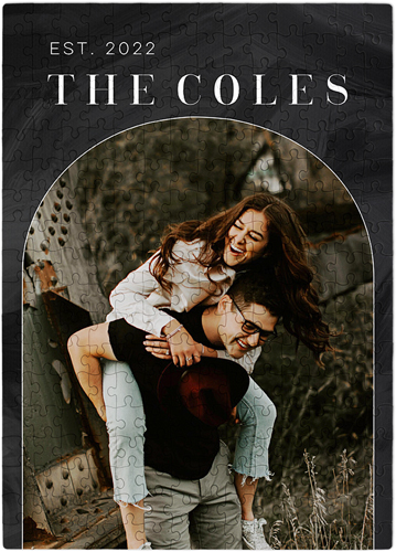 Brushed Arch Portrait Puzzle, Puzzle Board, 252 pieces, Rectangle, Puzzle, Black, black