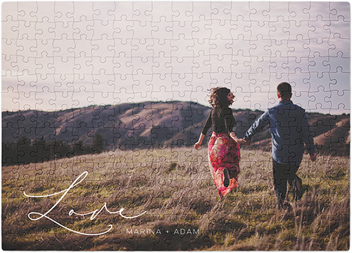 Fine Love Script Puzzle, Puzzle Board, 252 pieces, Rectangle, Puzzle, White