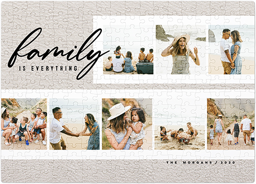 Family Everything Filmstrip Puzzle, Puzzle Board, 252 pieces, Rectangle Ornament, Puzzle, Beige
