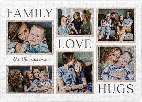 Rustic Family Sentiments Puzzle, Puzzle Board, 252 pieces, Rectangle, Puzzle, White, white