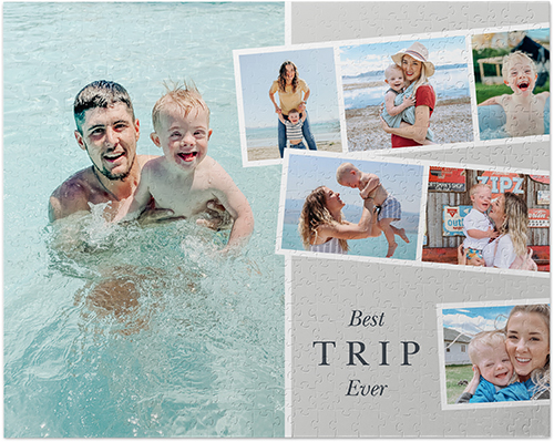 Family Film Strip Puzzle, Puzzle Board, 520 pieces, Rectangle, Puzzle, Gray