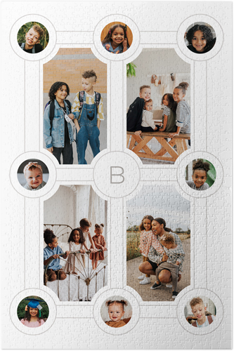 Vintage Family Tree Puzzle, Puzzle Board, 1014 pieces, Rectangle, Puzzle, White, white