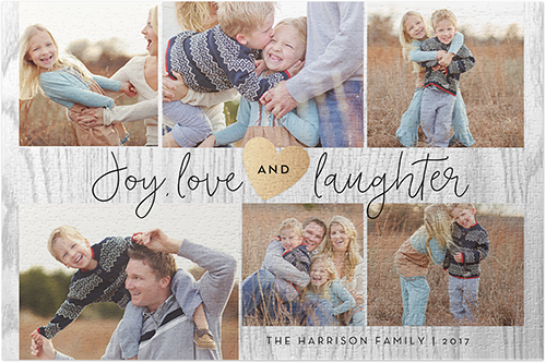 Joy Love Laughter Puzzle, Puzzle Board, 1014 pieces, Rectangle, Puzzle, White