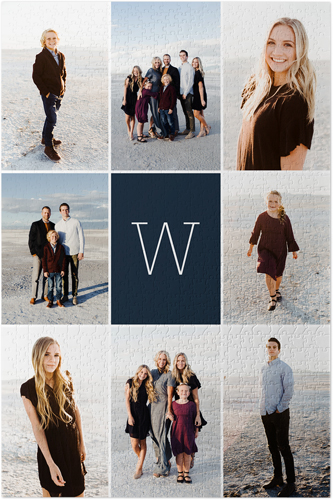 Gallery Monogram Portrait Puzzle, Puzzle Board, 1014 pieces, Rectangle, Puzzle, Multicolor, multi