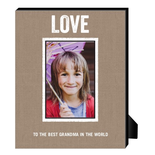 Textured Frames Personalized Frame, - No photo insert, 8x10, Brown